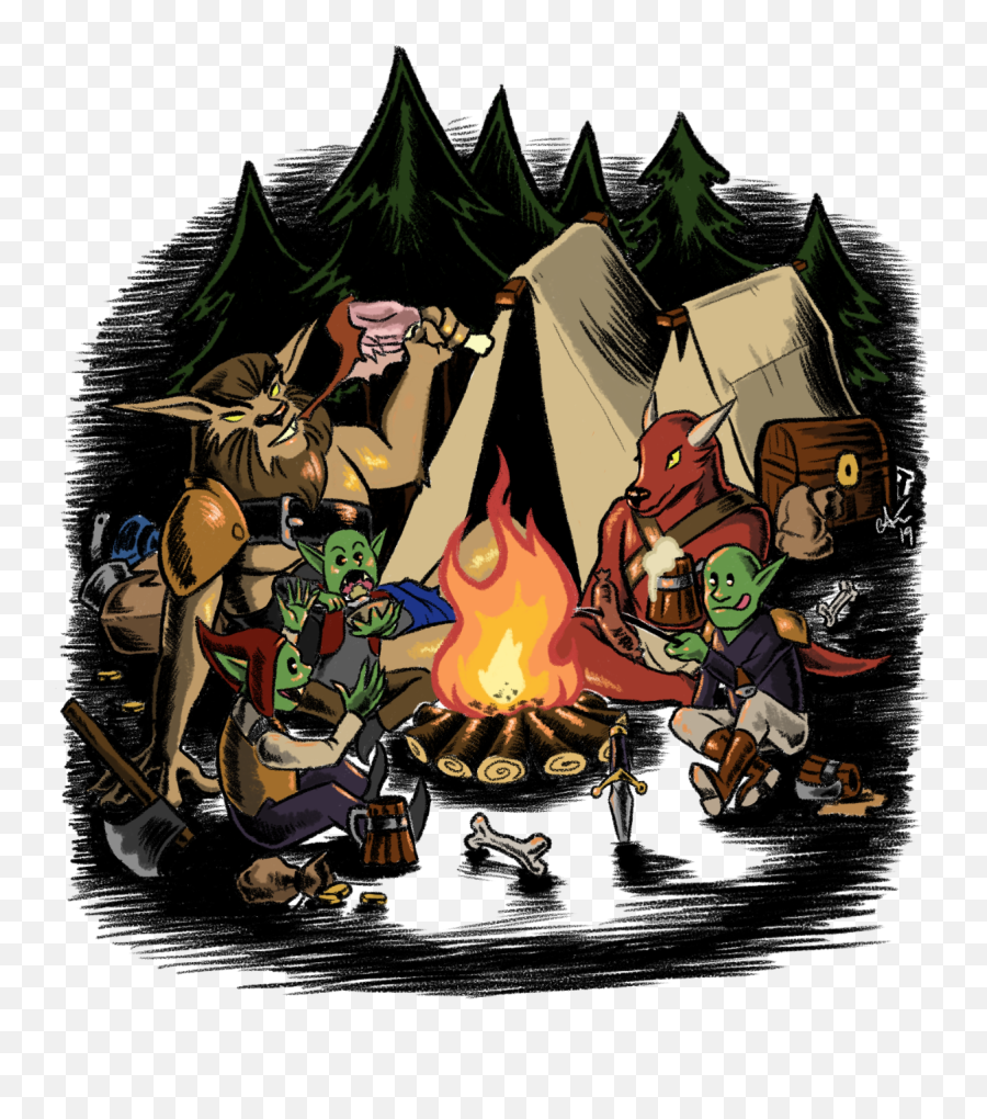 Goblincamp - Campfire Emoji,Camping Emoji