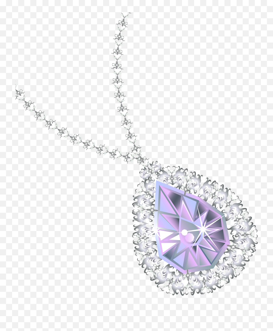 Diamond Necklace Clipart Png - Transparent Background Necklace Clipart Emoji,Emoji Jewelry