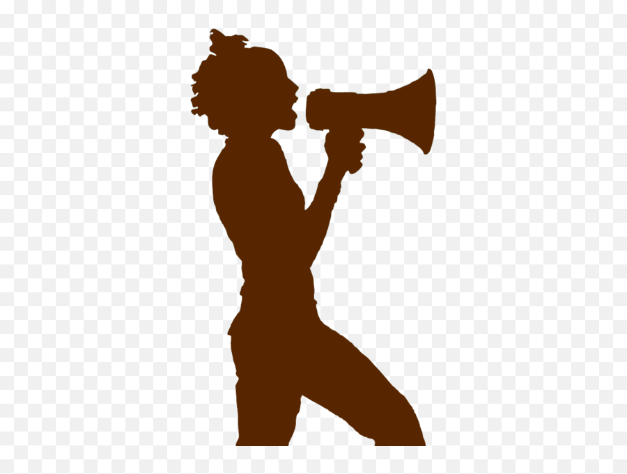 Female Bullhorn Silhouette Psd Official Psds - Person With Bullhorn Silhouette Emoji,Bullhorn Emoji