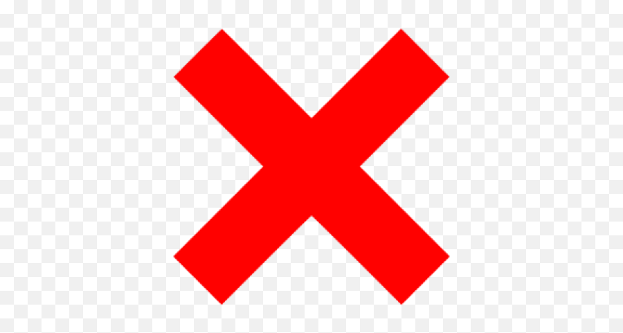 Download Free Png Red X Mark Icon - X Icon Png Transparent Emoji,X Mark Emoji