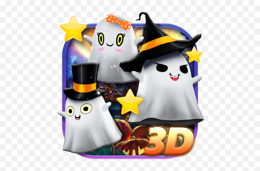 3d Halloween Ghost Theme 205 Download Android Apk Aptoide - Cartoon Emoji,Broom Emoji Android