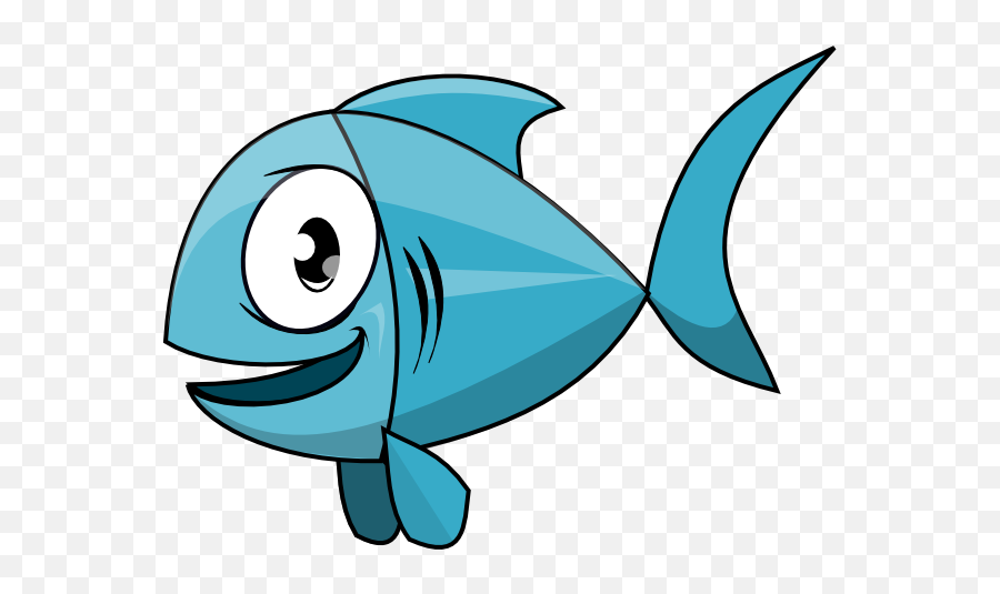 Blue Fish Image Free Download On Clipartmag - Animated Pictures Of A Fish Emoji,Emoticons Fishing
