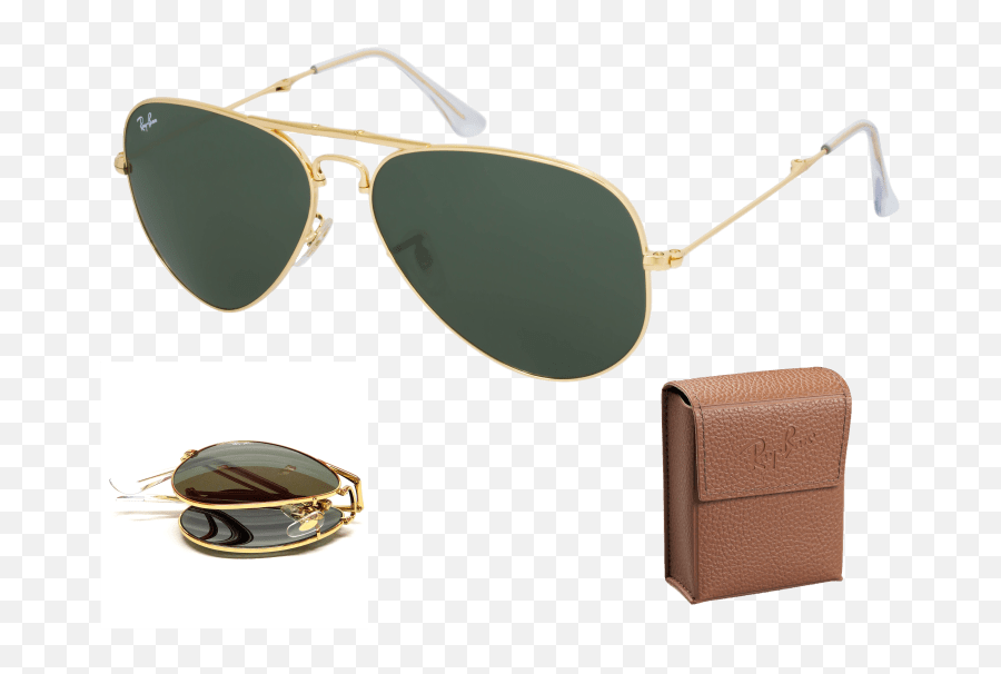 Ray - Ban Rb3479 Folding Gold Frame Aviators Ray Ban Aviator 3025 Emoji,Folding Hands Emoji