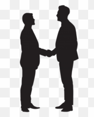 Holding Hands Silhouette - Shake Png Emoji