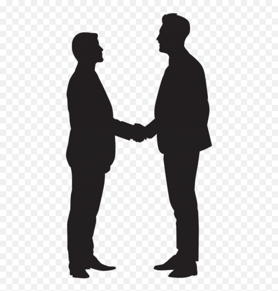 Holding Hands Silhouette - Shake Hand Silhouette Png Emoji,Two Men Holding Hands Emoji