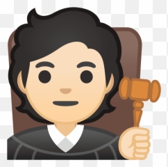 Judge Emoji Clipart -