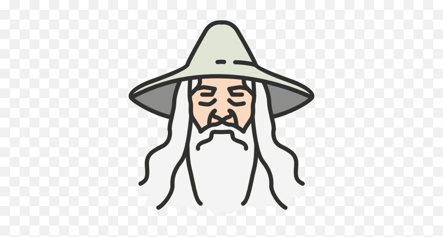 Gandalf Lord Of The Rings Old Man - Lord Of The Rings Gandalf Icon Emoji,Lord Of The Rings Emoji