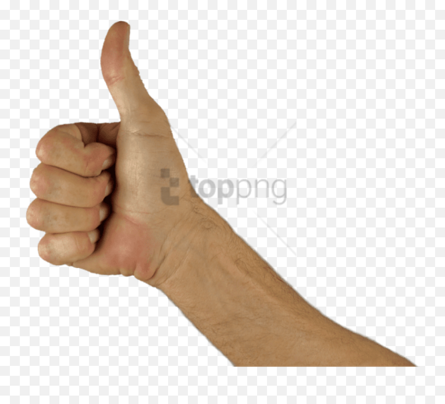 Download Hd Free Png Thumbs Up Arm Png Image With - Thumbs Up No Background Emoji,Brown Thumbs Up Emoji