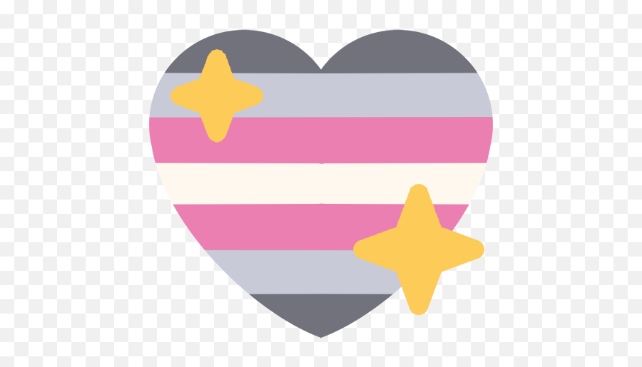 Demigirl And Demiboy Heart Emojis - Pan Heart Discord Emoji,Coyote Emoji