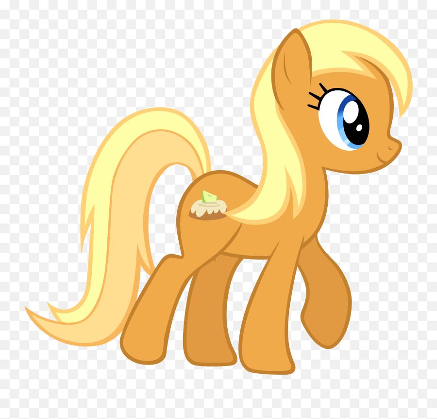 Apple Cobbler - Orange My Little Pony With Yellow Hair Emoji,Emoji Cakes Near Me