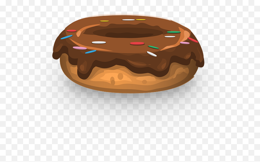 Donut Frosting Sprinkles - Animasi Donat Emoji,Chocolate Pudding Emoji