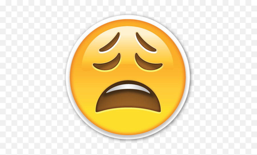 Weary Face - Sad Emoji Transparent Background,Weary Emoji
