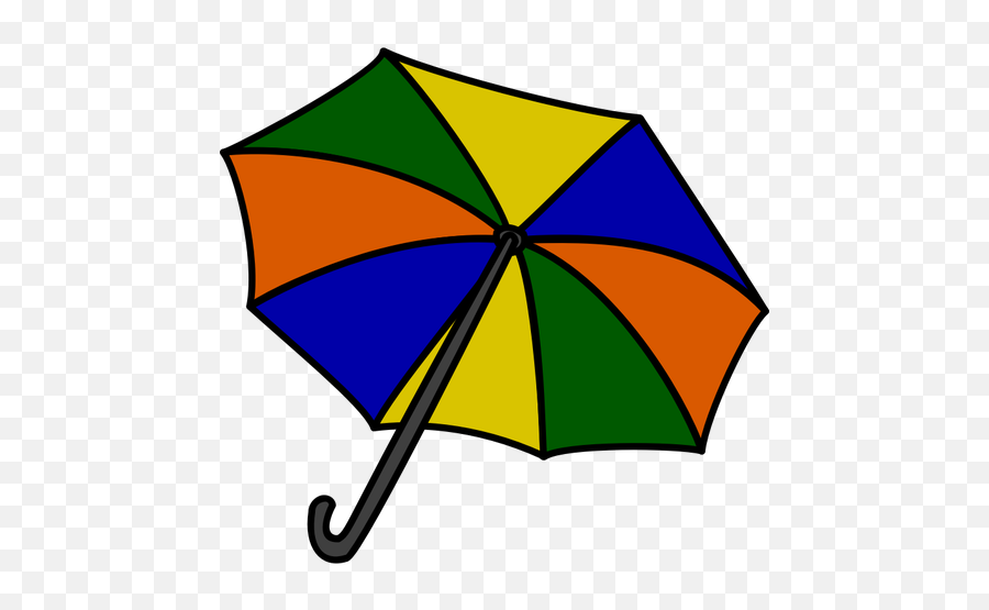 Vector Illustration Of An Umbrella - Umbrella Clipart Emoji,Umbrella Sun Emoji