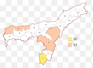 Assam Wahlkreise Lok Sabha - Electoral District Emoji