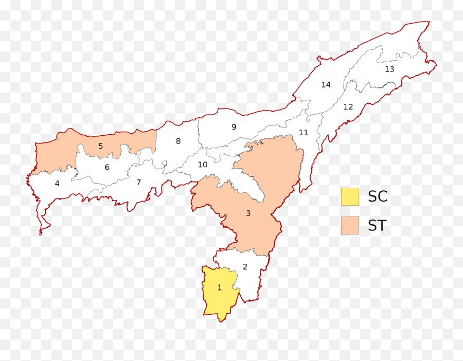 Assam Wahlkreise Lok Sabha - Electoral District Emoji,Emoji Sc