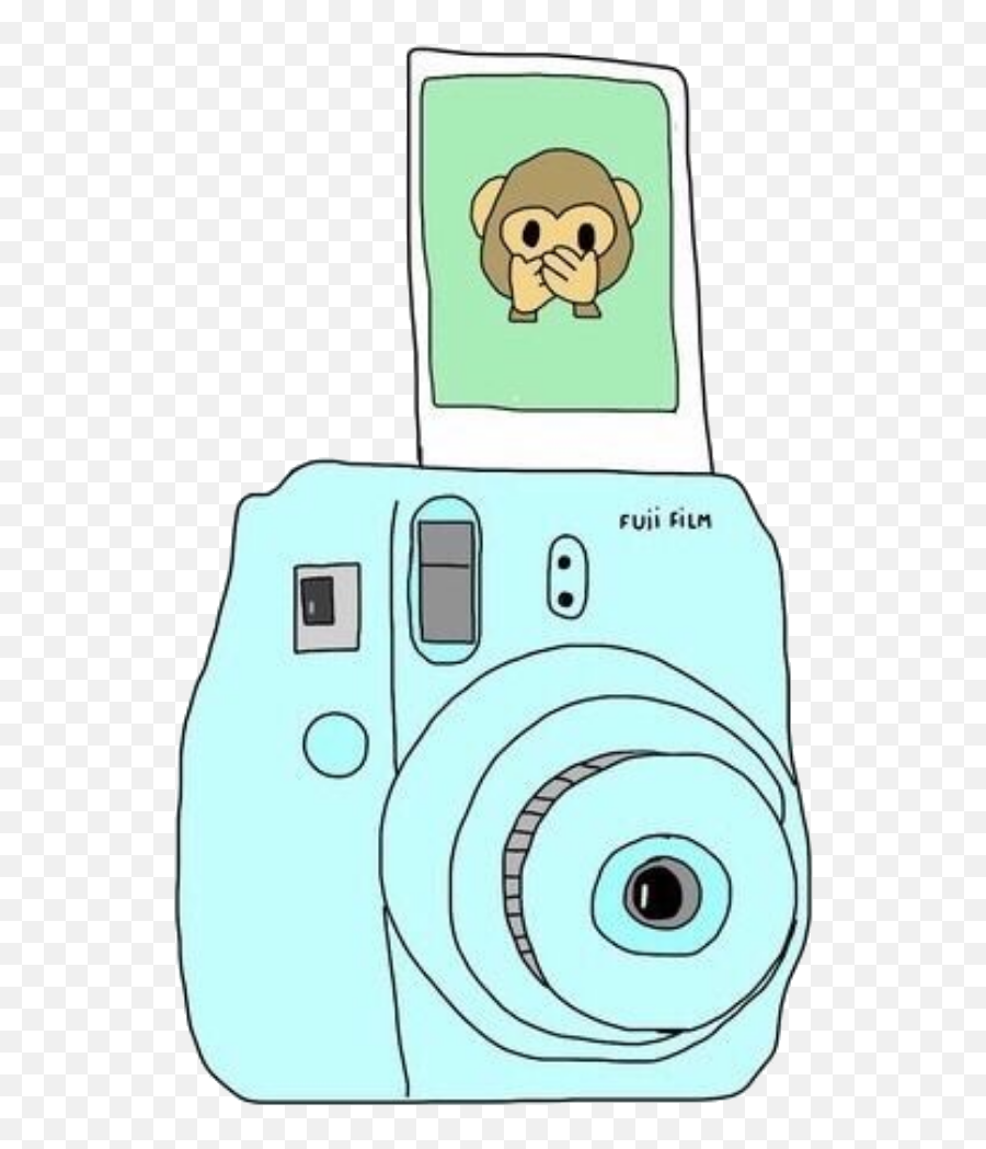 Polaroid Polaroidphoto Polaroidframe - Cartoon Emoji,Camera Monkey Emoji