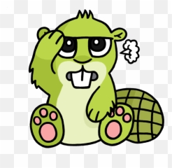 Download Free png exhausted - adsy DLPNGcom Adsy Beaver Clipart Emoji