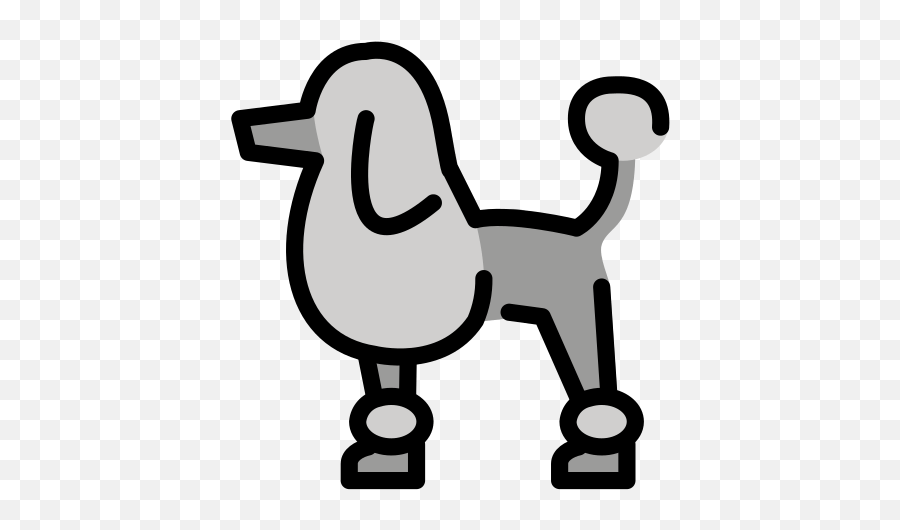 Poodle - Clip Art Emoji,Poodle Emoji
