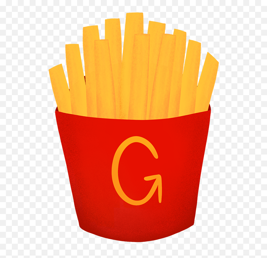 Gftd App - French Fries Emoji,Deep Fried Thinking Emoji