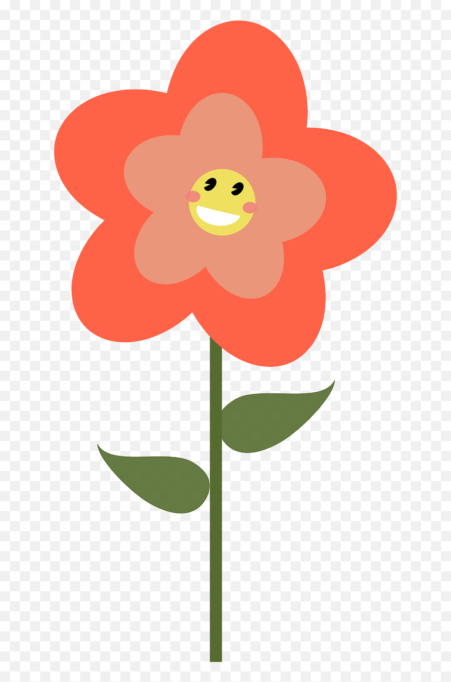 Happy Flower Spring Smiling Nature - Happy Flower Clipart Transparent Emoji,Flower Emoticon
