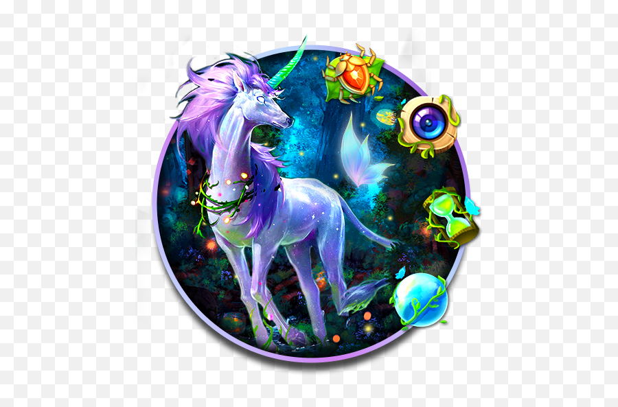 Artistry Majestic Forest Unicorn Theme - Mane Emoji,Flag Horse Dance Music Emoji