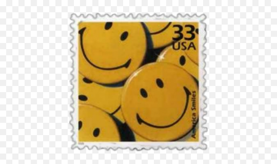 Happy Hour Stickers - Smiley Face Postage Stamp Emoji,Happy Hour Emoji