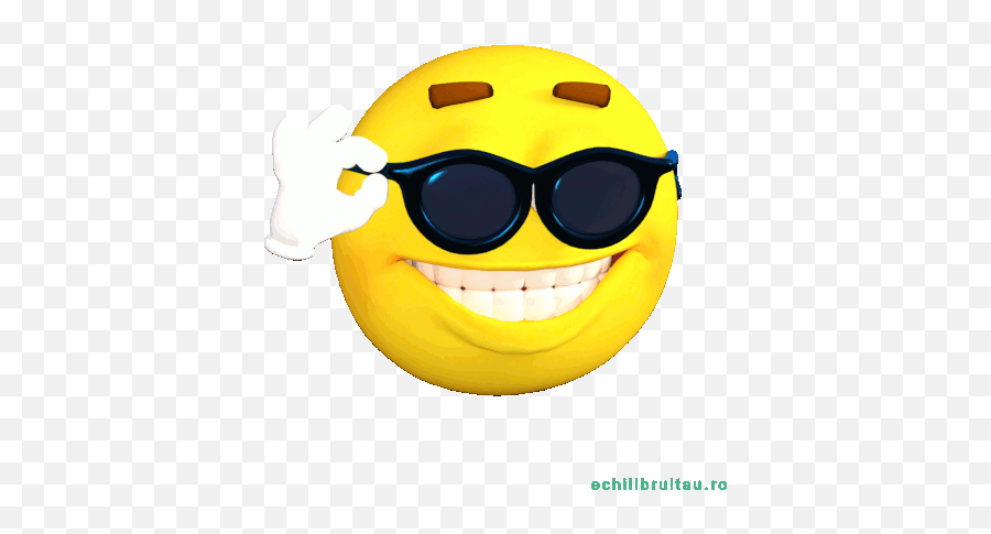 Emoji Emojis Gif - Emoji With Sunglasses And Thumbs Up,Emoji With Glasses