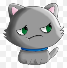 Grumpy Chibi Cat Emoji