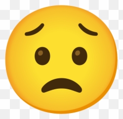 Worried Face Emoji - Emojis Preocupado