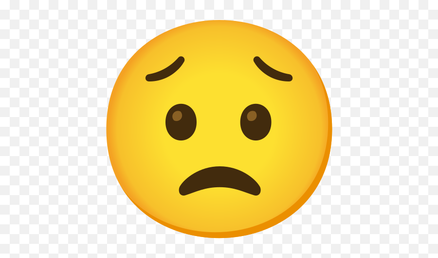 Worried Face Emoji - Emojis Preocupado,Concerned Emoji