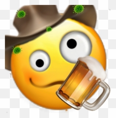 Emojiface Drunk Sticker - Beer Glassware