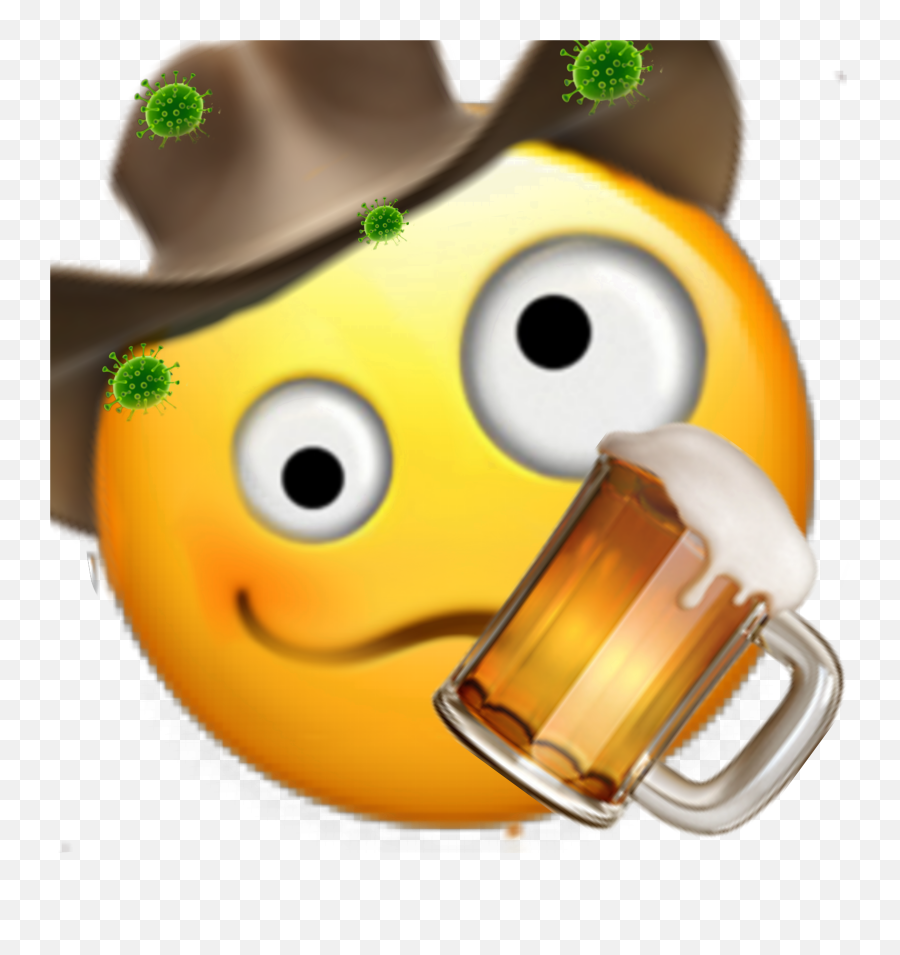 Emojiface Drunk Emoji Sticker - Beer Glassware,Emoji For Drunk
