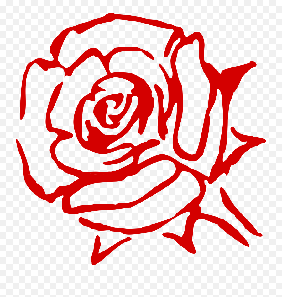 Rose Family Flower China Rose Garden Roses Cabbage - Art Outline Red Rose Clipart Emoji,White Rose Emoji