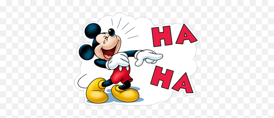 Free Download Mickey Mouse Sticker 7 In 2020 Mickey - Laughing Mickey Mouse Png Emoji,Guess The Emoji 7