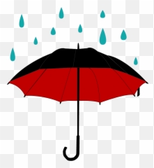 Wet Umbrella Clipart - With Rain Png Emoji