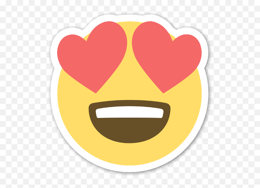 A Huge Collection Of All The Favorite Emojis Stickers Made - Transparent Heart Eyes Emoji Png,Emojione