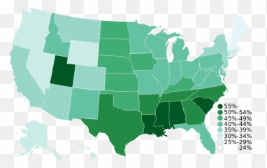 Church Or Synagogue Attendance - 116th Congress Senate Map Emoji