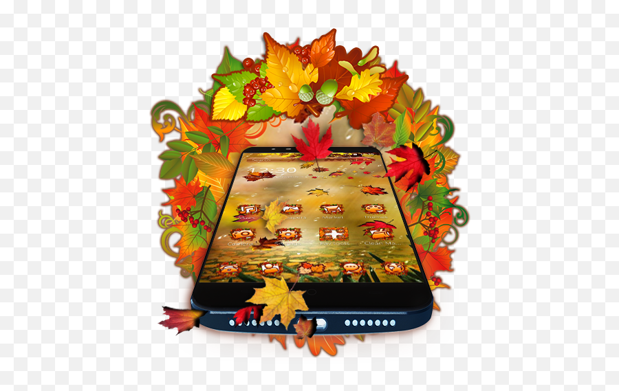 Autumn Fall Equinox Theme - Floral Design Emoji,Fall Emojis