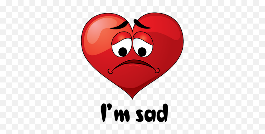 Emotion Heart Sticker - Sad Heart Png Stickers Emoji,Animated Heart Emoji