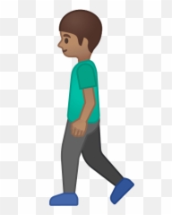 Person Walking Emoji With Medium Skin Tone Meaning And - Png