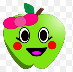 Clipart Apple With Face Clipart - Cute Apple Clip Art Emoji,Grouchy Emoji