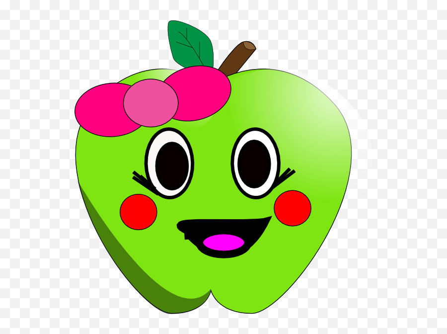 Clipart Apple With Face Clipart - Cute Apple Clip Art Emoji,Grouchy Emoji