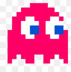 Clip Art Halloween Beads Pixel Art - Pacman Ghost Transparent Background Emoji,12th Man Emoji
