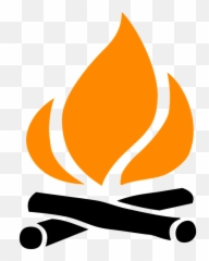 Fire Icon Png - Camp Fire Clipart Black And White Emoji,Fire Emoji Jpg