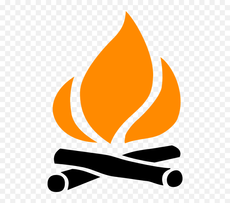 Fire Icon Png - Camp Fire Clipart Black And White Emoji,Fire Emoji Jpg