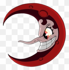 Cuphead Hilda Berg Moon Clipart - Cuphead Bosses Hilda Berg Moon Emoji,Moon Phases Emoji