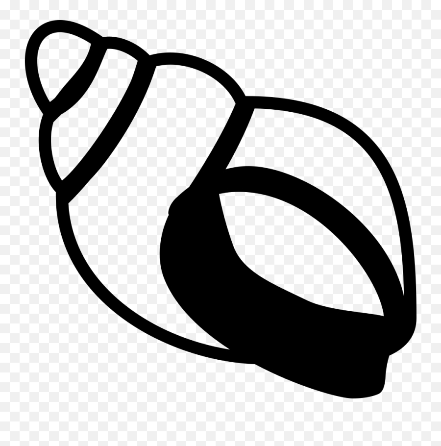 Emojione Bw 1f41a - Clip Art Emoji,Shell Emoji