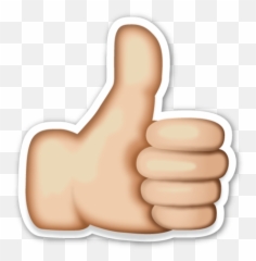 Thumbs Up Sign - Like Button Png Emoji,Ok Emoji