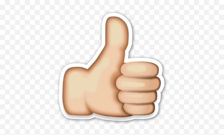 Thumbs Up Sign - Like Button Png Emoji,Ok Emoji
