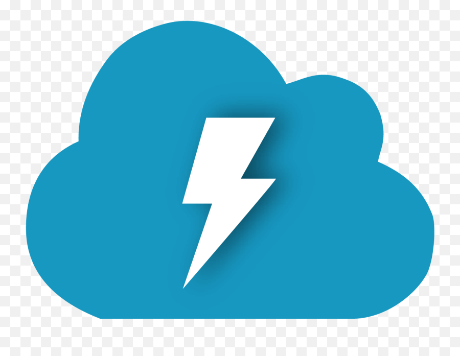 Blue Lightning Bolt Png - Salesforce Lightning Logo Vector Emoji,Lightning Emoji
